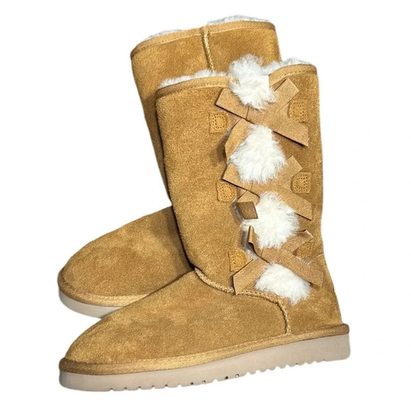 UGG KOOLABURRA boots ,women size  5. Fur,suede,leather,winter,tall,flat,warm,EC - Picture 3 of 13